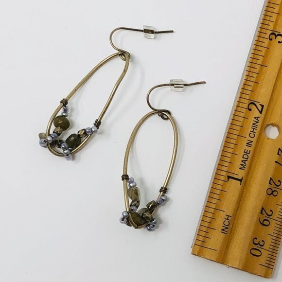 4/$25 Anthropologie Wrapped Drop Earrings - Picture 5 of 5